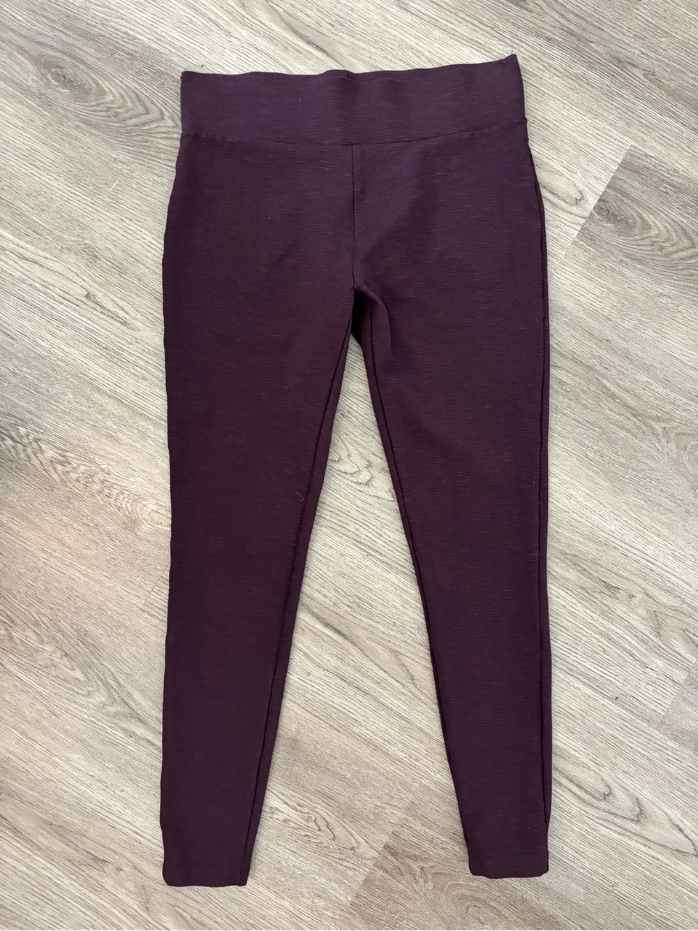 Matty M Control Top High-Waist Plum Maroon Leggings
